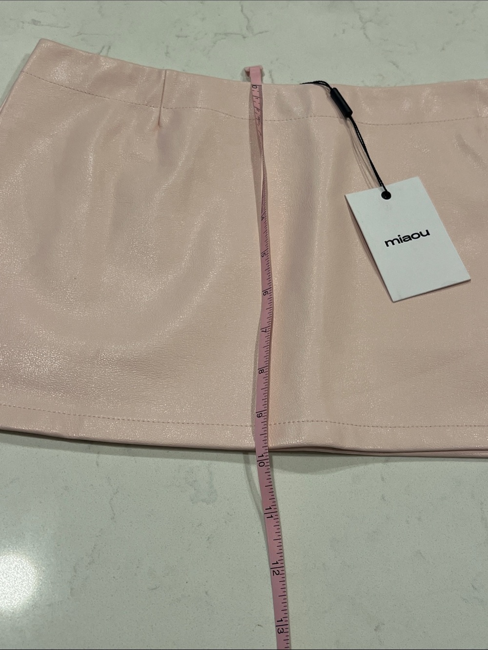 Miaou Pink Fig Mini Skirt NWT - Picture 7 of 8